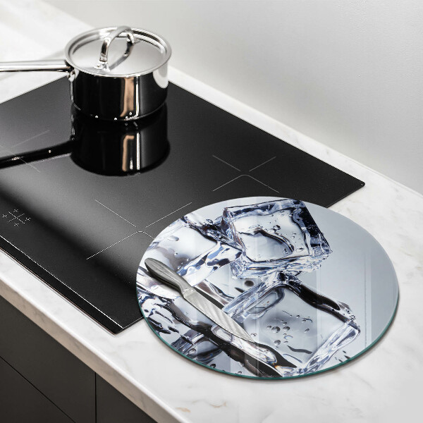 Chopping board glass Ice cubes