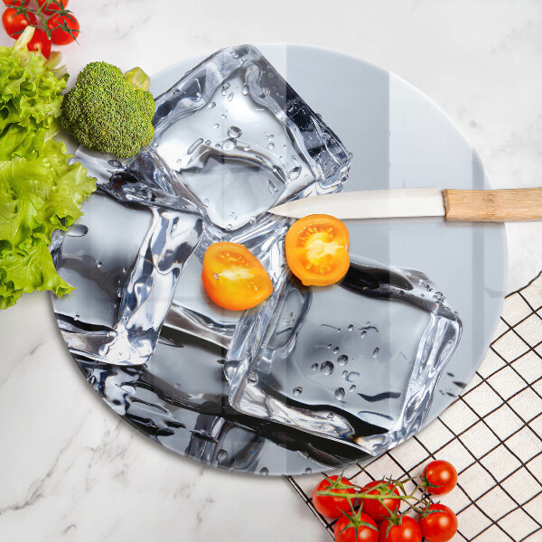 Chopping board glass Ice cubes