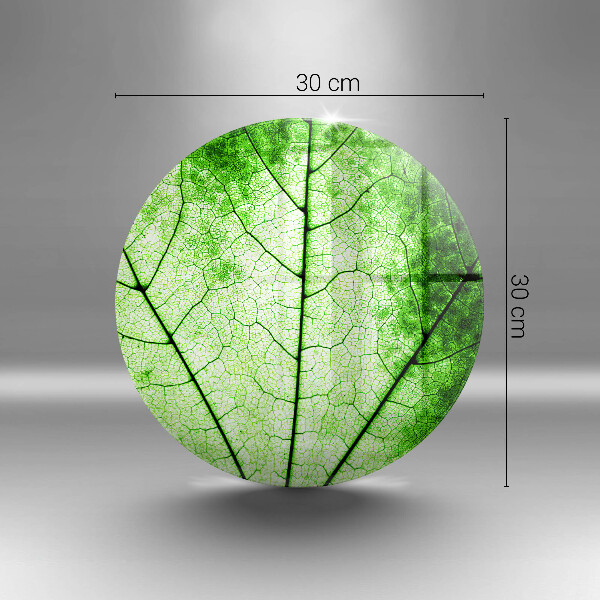 Chopping board glass Decorative leaf