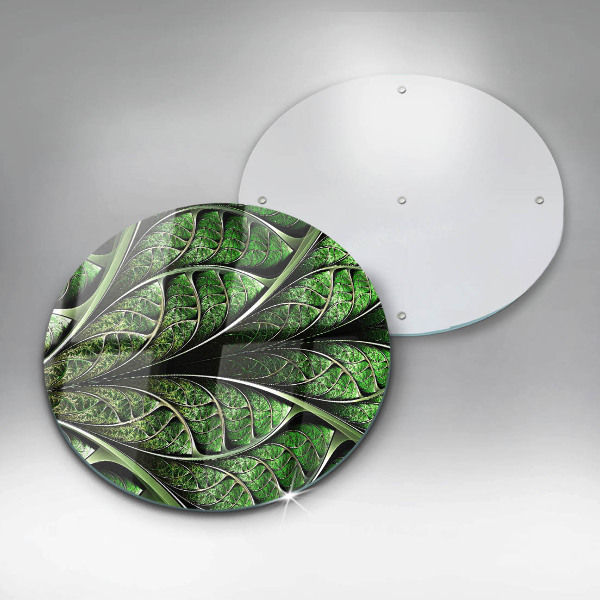 Chopping board glass Vein leaf structure