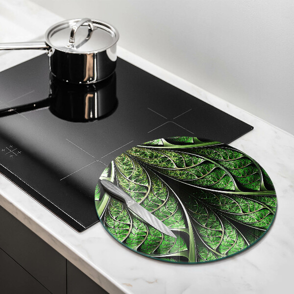 Chopping board glass Vein leaf structure