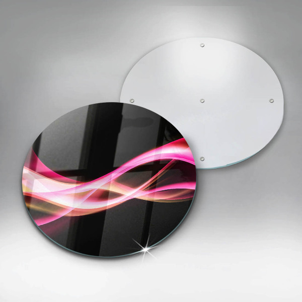 Chopping board glass Neon Smoke abstraction