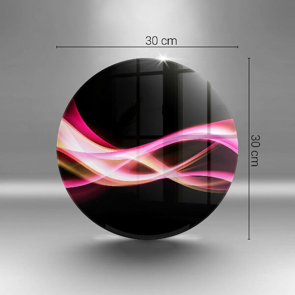 Chopping board glass Neon Smoke abstraction