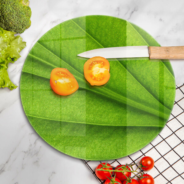 Chopping board glass Nature leaf veins