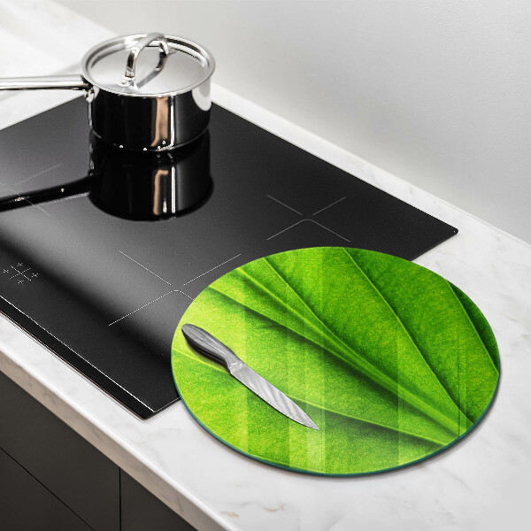Chopping board glass Nature leaf veins