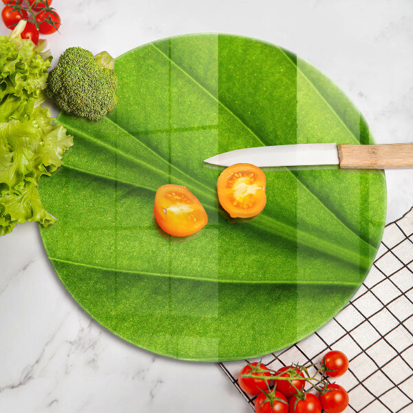 Chopping board glass Nature leaf veins
