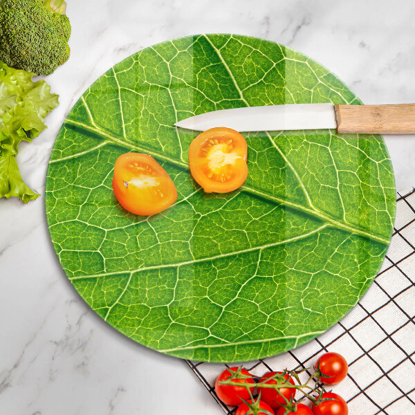 Chopping board glass Leaf lines nature