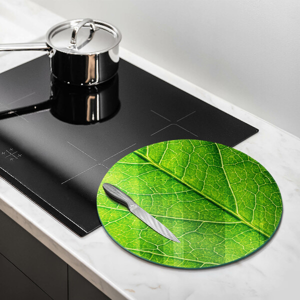 Chopping board glass Leaf lines nature