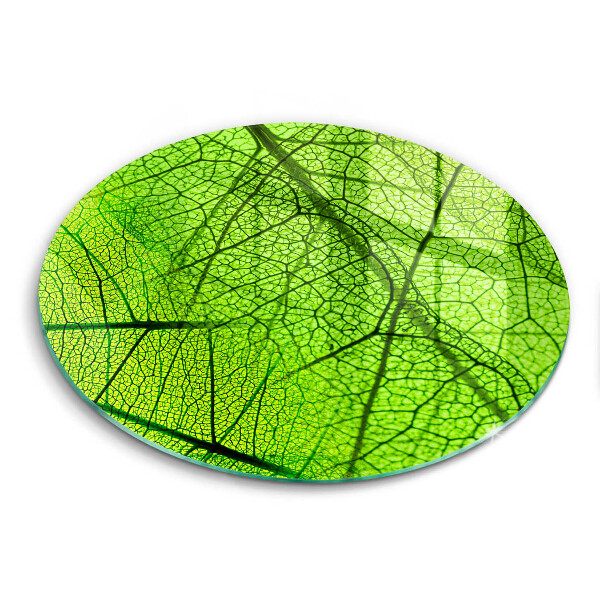 Chopping board glass Natura leaves