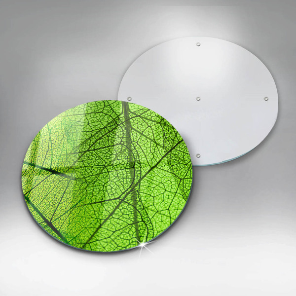 Chopping board glass Natura leaves