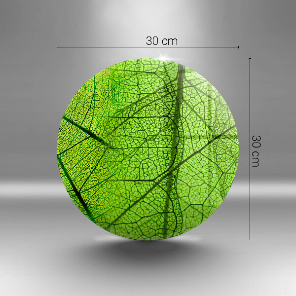 Chopping board glass Natura leaves