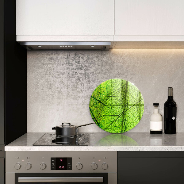 Chopping board glass Natura leaves
