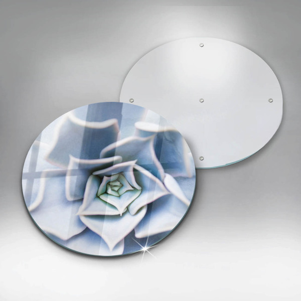 Chopping board glass Flower plant