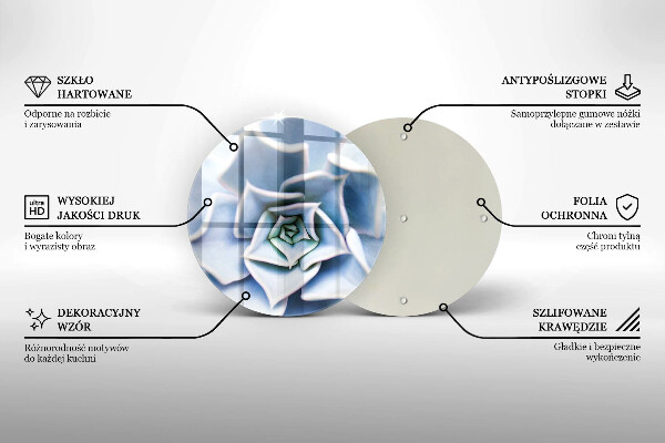 Chopping board glass Flower plant