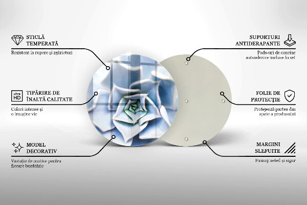 Chopping board glass Flower plant