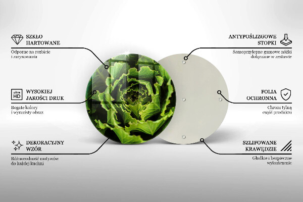 Chopping board glass Food - lettuce