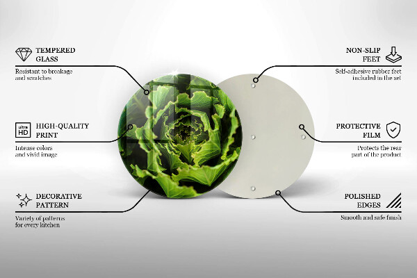 Chopping board glass Food - lettuce