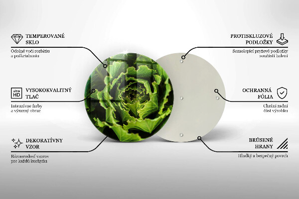 Chopping board glass Food - lettuce