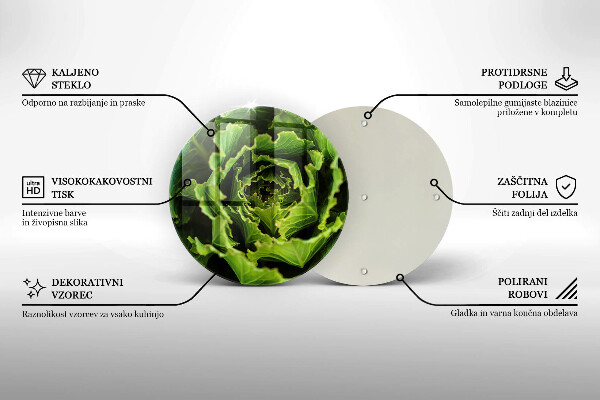 Chopping board glass Food - lettuce