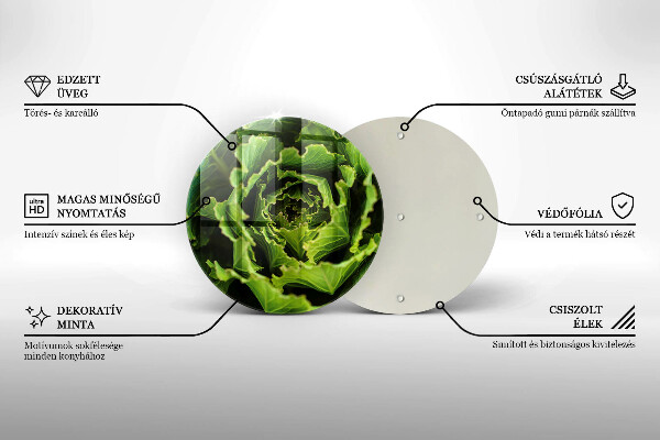 Chopping board glass Food - lettuce