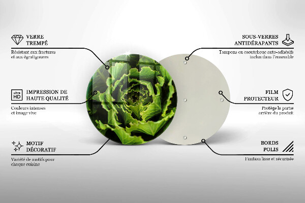 Chopping board glass Food - lettuce