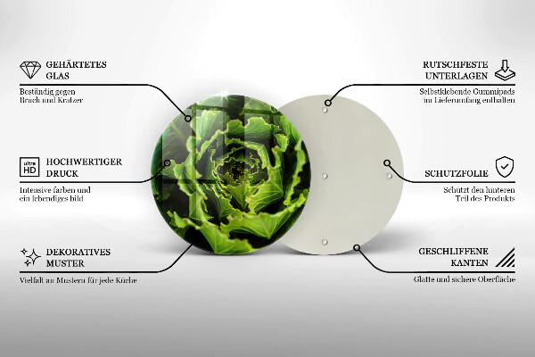 Chopping board glass Food - lettuce