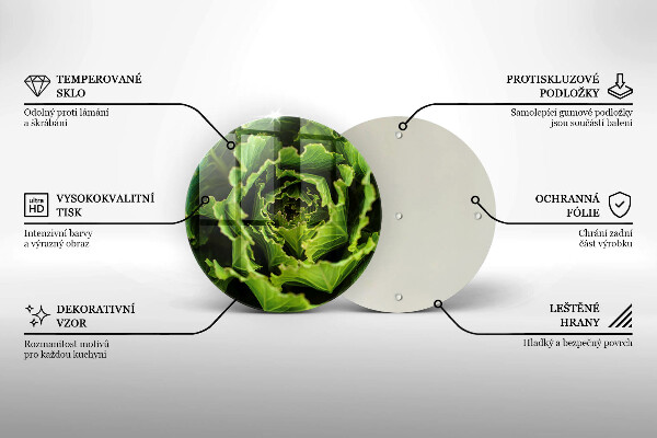 Chopping board glass Food - lettuce