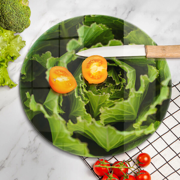Chopping board glass Food - lettuce