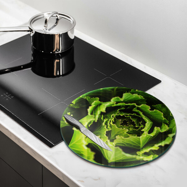 Chopping board glass Food - lettuce