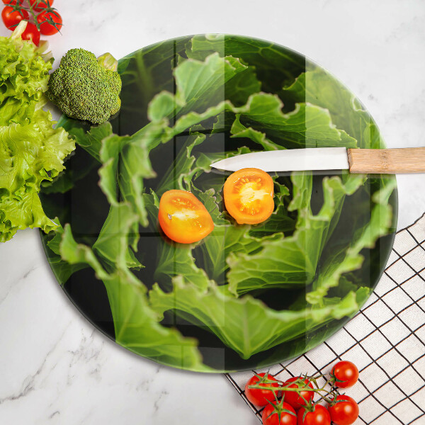 Chopping board glass Food - lettuce