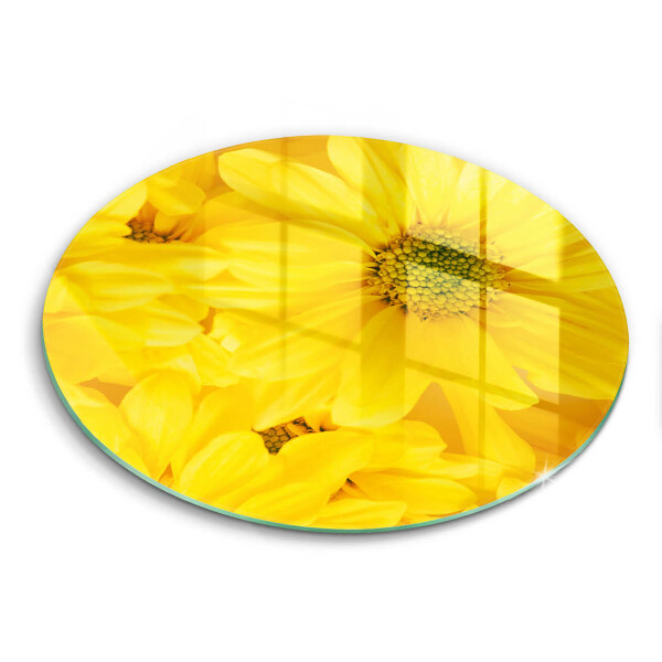 Chopping board glass Flowers petals