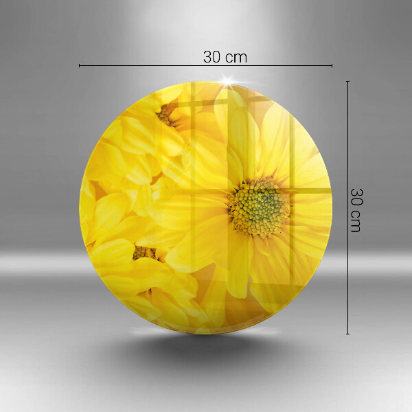 Chopping board glass Flowers petals