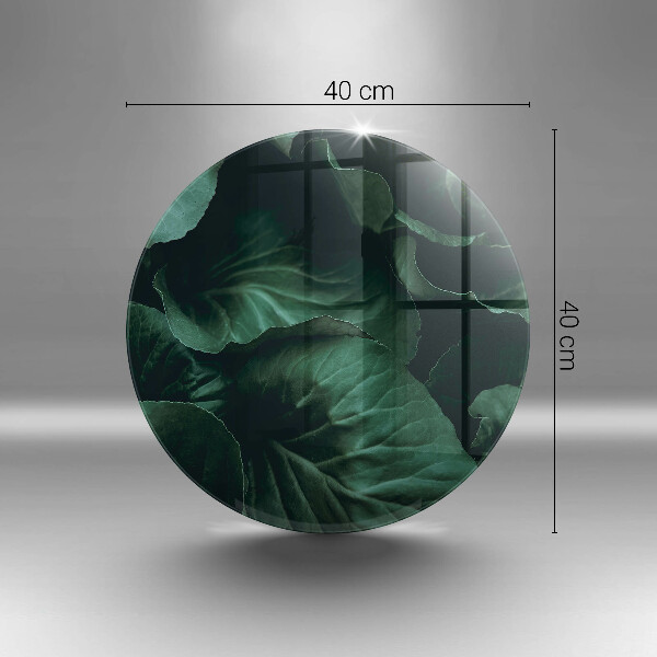 Chopping board glass Wild dark leaves