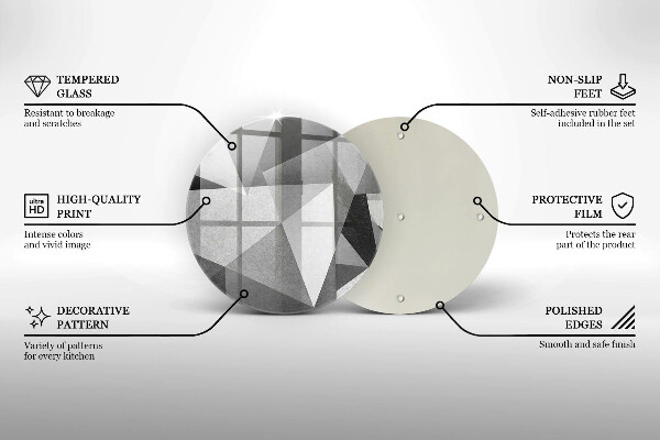 Chopping board glass Concrete sharp abstraction