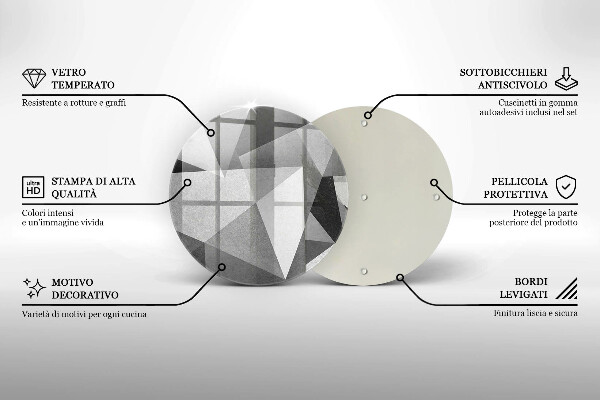 Chopping board glass Concrete sharp abstraction