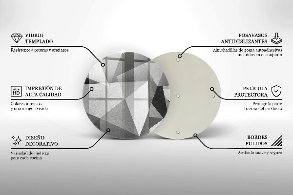 Chopping board glass Concrete sharp abstraction