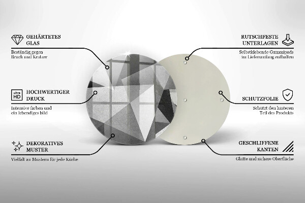 Chopping board glass Concrete sharp abstraction