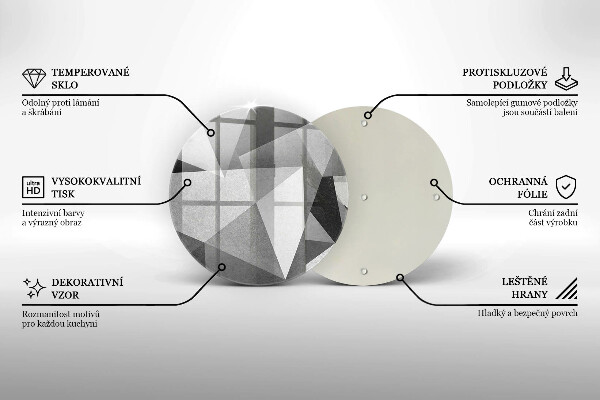 Chopping board glass Concrete sharp abstraction