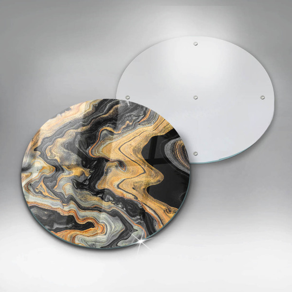 Chopping board glass Abstract structure