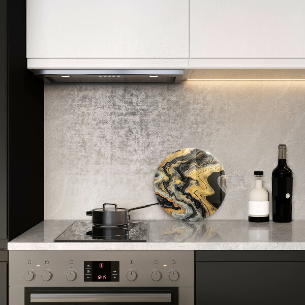 Chopping board glass Abstract structure