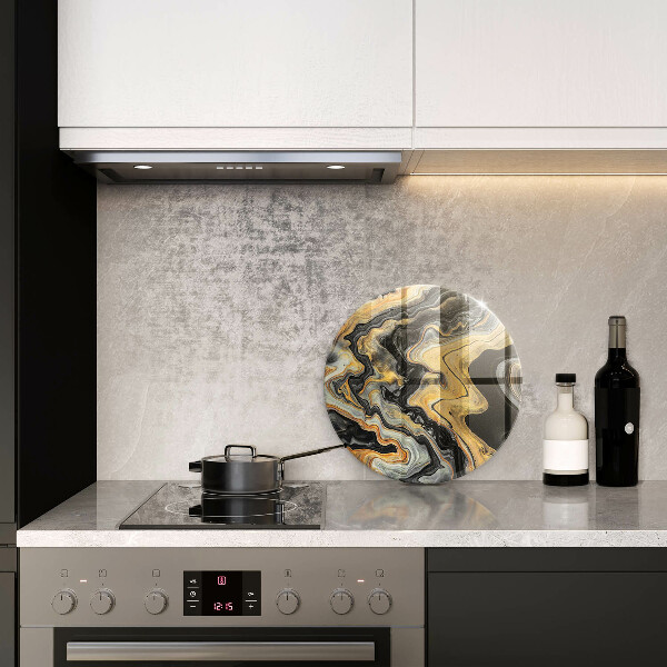 Chopping board glass Abstract structure