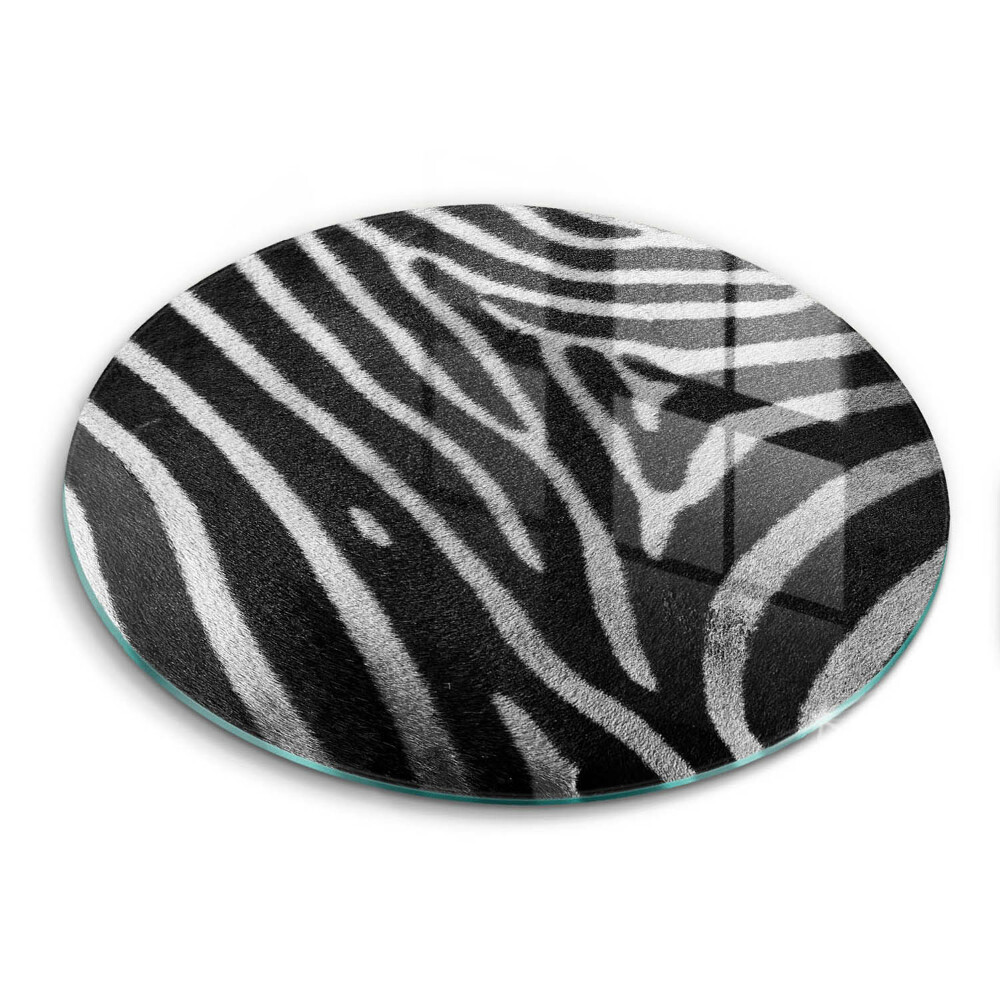 Glass cutting board Zebra stripes