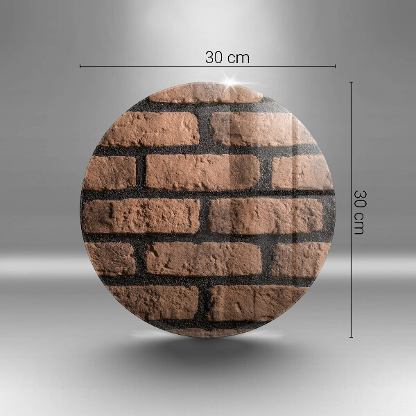 Glass cutting board Brick wall
