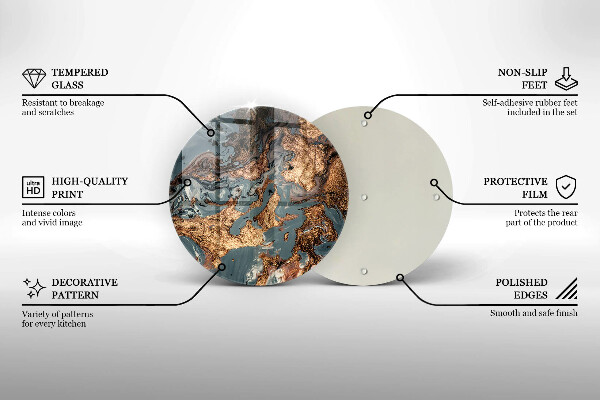 Chopping board Golden Rock structure