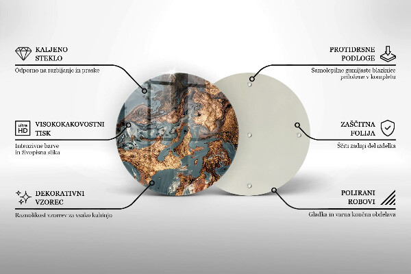 Chopping board Golden Rock structure