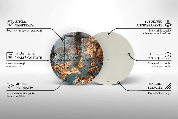 Chopping board Golden Rock structure