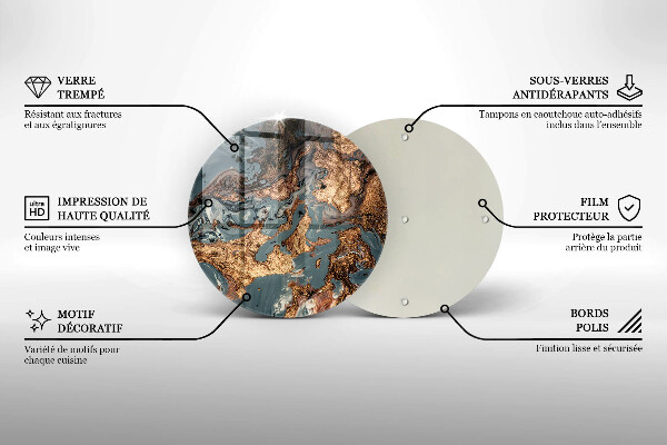 Chopping board Golden Rock structure