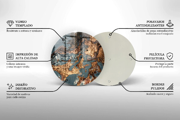 Chopping board Golden Rock structure