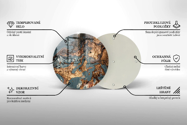 Chopping board Golden Rock structure