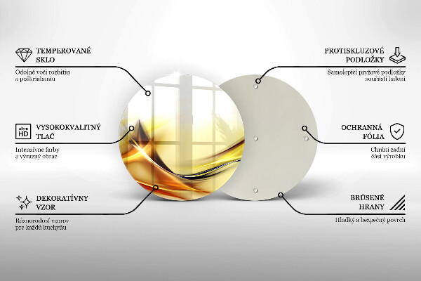 Chopping board glass Abstraction light lines